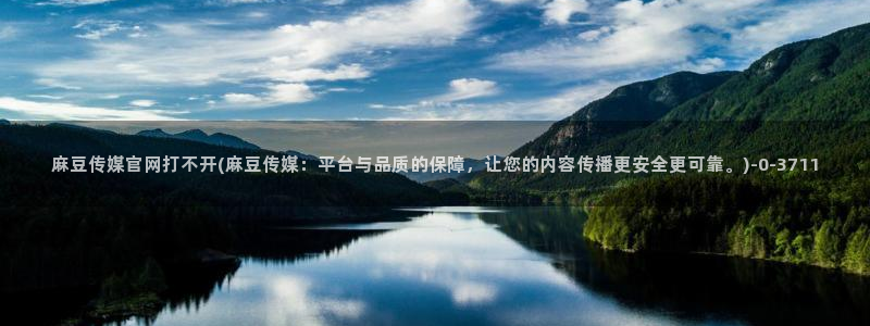 麻豆传媒播官网：麻豆传媒官网打不开(麻豆传媒：平台与品质的保障，让您的内容传播更安全更可靠。)